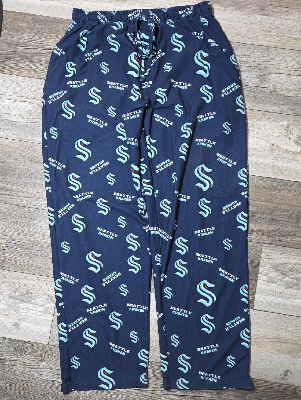 Sideline Apparel | NHL Seattle Kraken Breakthrough AOP SS Sleep Pants Sz Lg